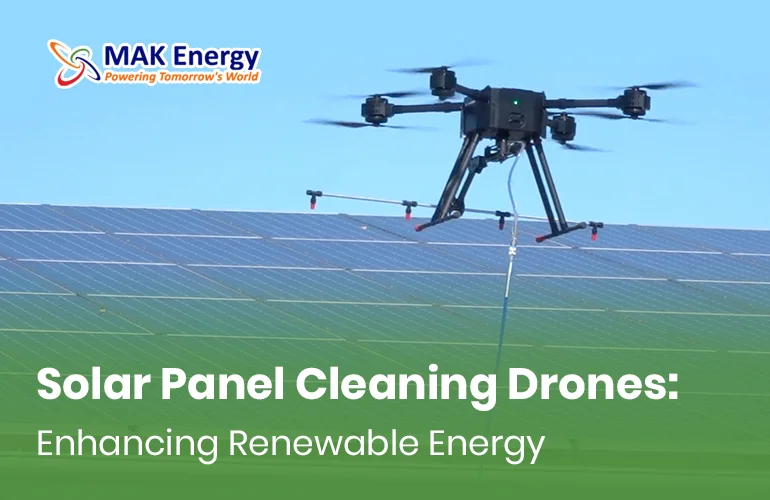 drone for cleaning solar panels